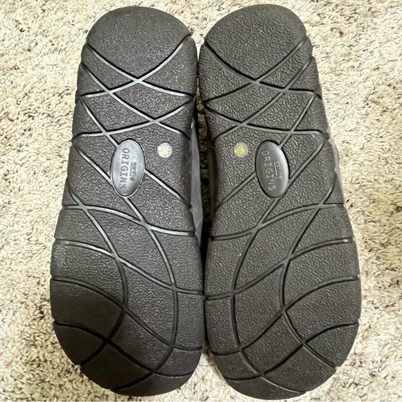 Earth Origins Gray Leather Sherpa Lined Clogs Size 11 NWOT - Picture 8 of 11